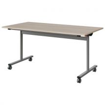 Table Malibu Rab. 160x80 T6 Dl Stra Abs Acacia/gris 9006