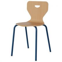 Chaise Malibu 4p - T7 - Coque Hêtre / Alu Bleu 5005