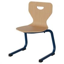 Chaise Malibu Ast - T3 - Coque Hêtre / Alu Bleu 5005