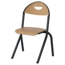 Chaise Malibu Ast - T2 - Ass/dos Hêtre / Alu Gris 7016