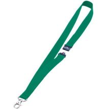 Durable - Lacet textile vert pour badge - 440 mm x 20 mm - Tissu résistant et écologique