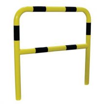 Viso - Barrière de sécurité à sceller 1,2x2m - Acier Noir/Jaune - Tube 60mm - Protection Robuste