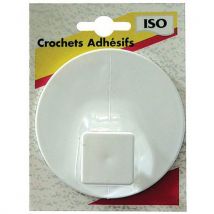 Crochet Patère Adhésif Gm Blanc Blister