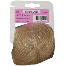 Ficelle Jute 0.8/2 X 100gr Sur Cavalier Plastique