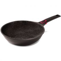 Poêle Wok Ø28cm + Manche Granit Pro Noir