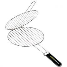 Grille Double Ronde D37cm Manche Soft Touch
