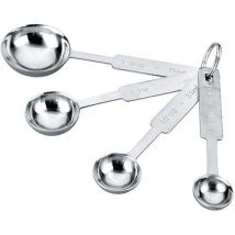 Cuillères Doseuses Jeu De 4: 1ml 2.5ml 5ml 15ml Inox