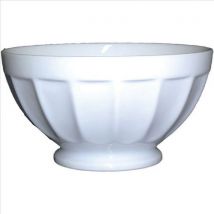Bol À Côtes Blanc 13cm