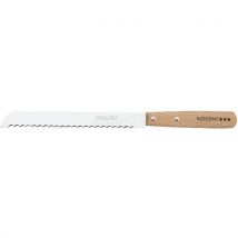 Couteau À Pain 19 Cm Manche En Hêtre Lame Crantée