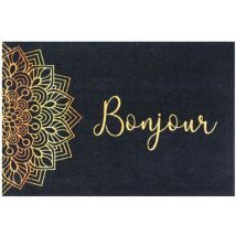 Tapis Boston 40x60cm Mandala Bonjour - Antidérapant, Antistatique, Polyamide - Intérieur/Extérieur