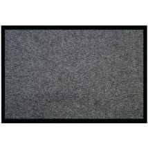 Tapis Prima Gris Foncé 40x60 cm - Polypropylène Antidérapant Intérieur/Extérieur