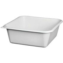 Cuvette carrée 24cm 3.5L Gris Moucheté - Polyéthylène, Usage Alimentaire, Certifié NSF, Idéal Entrepôt