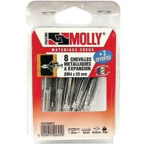 Cheville Molly 5x36mm+vis M5 C/10 Coque