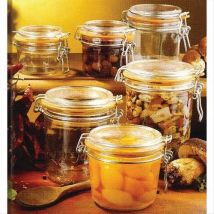 Terrine Le Parfait Super 200g Verre Transparent Ovale - Lot de 6 - Usage Alimentaire HACCP