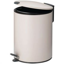 Poubelle Pour Sanitaire 5l Mats 27cm Métal Beige