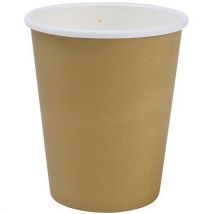 Gobelet carton boissons chaudes 25cl x50 - Marron - Usage alimentaire - Rond