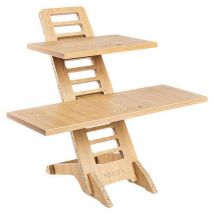 Station De Travail Assis/debout Harry Chêne Stone - Makiba