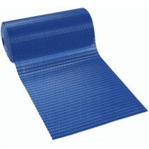 Rouleau 10m Caillebotis Pvc Souple Bleu Largeur 600 Mm