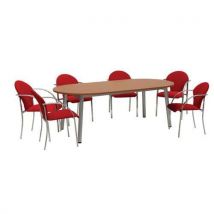 Pack Table Oblong + 6 Chaises