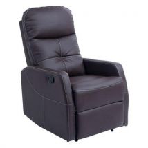 Fauteuil De Relaxation Mercato Simili-cuir Chocolat