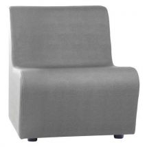 Spouf - Fauteuil Ergo 1 place Gris - Tissu Simili Cuir - Usage Collectivité - M1
