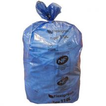 Sac Poubelle Recyclable - Déchets Papiers - 110l - Bleu