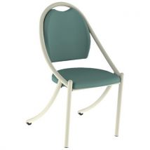 Chaise 280 Alu Ass/dos Ginkgo Vert - 4p Beige 1013