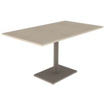 Table Menorca 140x80 T6 Ép. 24 Mm Str Abs Érable G./noisette