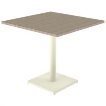 Table Menorca 80x80 T6 Ép 24mm Str Alai Chêne B. Capp/1013