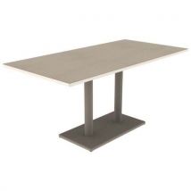 Table Menorca 160x80 T6 Ép 24mm Str Al Érable G. Bl Pas/nois