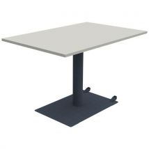 Table Mano Mob 140x80 T6 - Strat Abs Gris Perle/ns