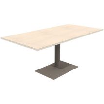 Mobidecor - Table Mano Rectangulaire 140x80 cm - Érable G. Blanc Pastel/Noisetier - Usage Collectivité - Éco-responsable