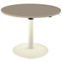 Table Mano Réglable Ø100 Stra Abs Chêne Bordalino/beige 1013