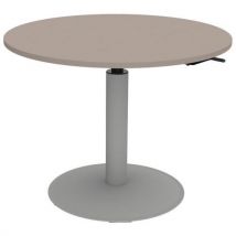 Table Mano Réglable Ø100 - Strat Abs Praline/9006