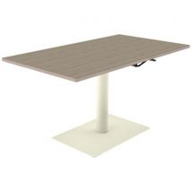 Table Mano Rég. 140x80 Str Alaisé Chêne Bordal. Cappucc/1013