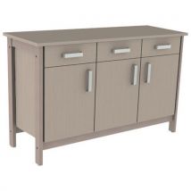 Buffet Swing 3p 3t Sans Serrures Chêne Hongrie/cappuccino