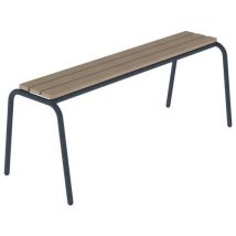 Banc Eben 120 Hêtre Massif Bluepr. - Piètement Noir Sablé