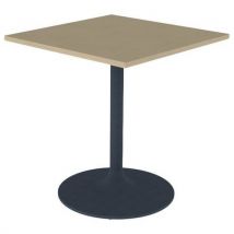 Table Eko 70x70 Plat Stratifié Hêtre Miel - Piètement Ns