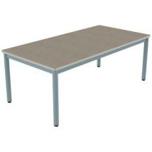 Table Carélie 160x80 T3 Strat Poly. Érable Gotl. Beige/lagon