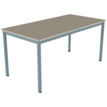 Table Carélie Mob 160x80 T6 Str Poly. Érable G. Beige/lagon
