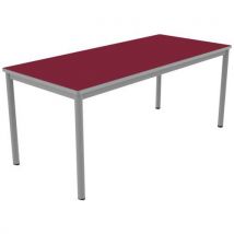 Table Carélie Mob 180x80 T6 Stra Polyuré. Cerise Gris/9006