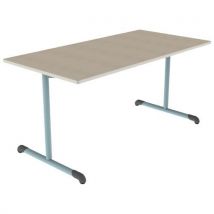Table Bandana 160x80 T6 Dl Strat Poly. Érable G. Beige/lagon