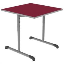 Table Bandana 80x80 T3/t6 Dl Strat Polyu. Cerise Gris/9006