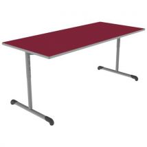 Table Bandana 180x80 T3/t6 Dl Strat Polyu. Cerise Gris/9006