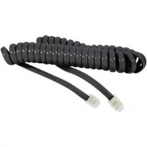 Cordon De Combiné-2m Spirale Noir