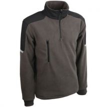 Pull Gris 100% Polyester Polaire 340g/m² 3xl - Homme