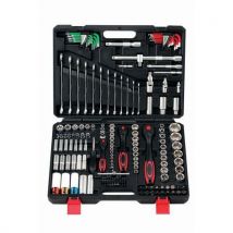 Coffret Douilles Et Cles 160 Pieces 1/2 1/4 3/8 6pans