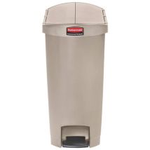 Rubbermaid - poubelle agroalimentaire EN RESINE END STEP 50 L BEIGE