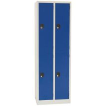 Vestiaire 4 Portes Gris/bleu 180x60x50