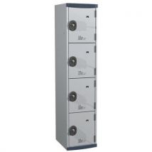 Vestiaire 4 cases Seamline Optimum - 1 colonne 400 mm socle - Acial